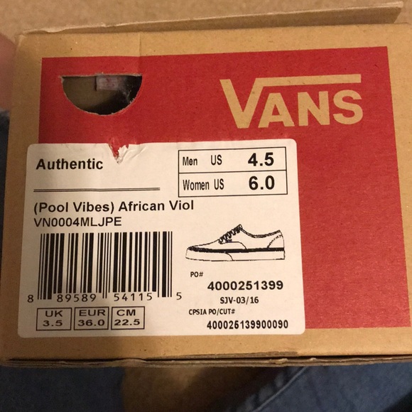 Violet Printed Vans - Picture 4 of 4